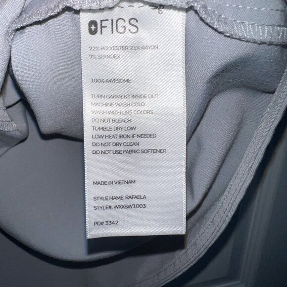 Figs Women's Rafaela Oversized Scrub Top Grey Size M - Picture 5 of 8